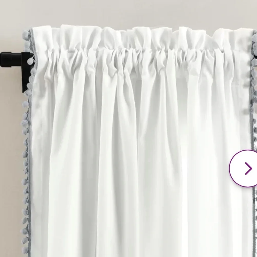 Dakota Fields Yesenia Semi-Sheer Single Rod Pocket Curtain Panel Gray 50